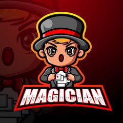 Magician mascot esport logo design