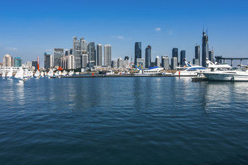 Obraz premium Qingdao International Sailing Center
