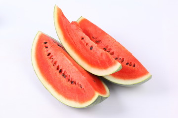 Watermelon slice isolated on white background