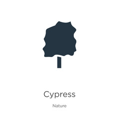 Cypress icon vector. Trendy flat cypress icon from nature collection isolated on white background. Vector illustration can be used for web and mobile graphic design, logo, eps10