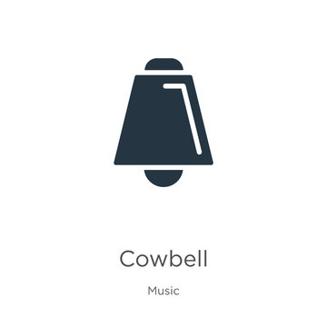 Cowbell icon vector. Trendy flat cowbell icon from music and multimedia collection isolated on white background. Vector illustration can be used for web and mobile graphic design, logo, eps10