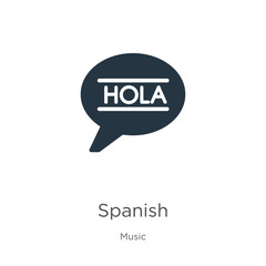 Spanish icon vector. Trendy flat spanish icon from music collection isolated on white background. Vector illustration can be used for web and mobile graphic design, logo, eps10 © Premium Art