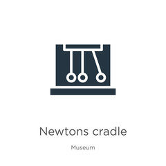 Newtons cradle icon vector. Trendy flat newtons cradle icon from museum collection isolated on white background. Vector illustration can be used for web and mobile graphic design, logo, eps10