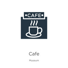 Cafe icon vector. Trendy flat cafe icon from museum collection isolated on white background. Vector illustration can be used for web and mobile graphic design, logo, eps10