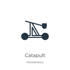 Catapult icon vector. Trendy flat catapult icon from miscellaneous collection isolated on white background. Vector illustration can be used for web and mobile graphic design, logo, eps10