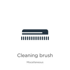 Cleaning brush icon vector. Trendy flat cleaning brush icon from miscellaneous collection isolated on white background. Vector illustration can be used for web and mobile graphic design, logo, eps10