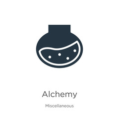 Alchemy icon vector. Trendy flat alchemy icon from miscellaneous collection isolated on white background. Vector illustration can be used for web and mobile graphic design, logo, eps10