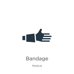 Bandage icon vector. Trendy flat bandage icon from medical collection isolated on white background. Vector illustration can be used for web and mobile graphic design, logo, eps10