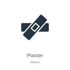 Plaster icon vector. Trendy flat plaster icon from medical collection isolated on white background. Vector illustration can be used for web and mobile graphic design, logo, eps10