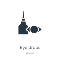 Eye drops icon vector. Trendy flat eye drops icon from medical collection isolated on white background. Vector illustration can be used for web and mobile graphic design, logo, eps10