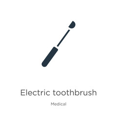 Electric toothbrush icon vector. Trendy flat electric toothbrush icon from medical collection isolated on white background. Vector illustration can be used for web and mobile graphic design, logo,