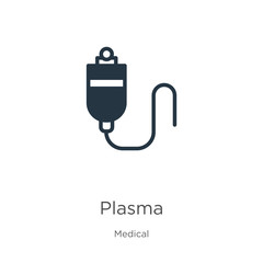 Plasma icon vector. Trendy flat plasma icon from medical collection isolated on white background. Vector illustration can be used for web and mobile graphic design, logo, eps10