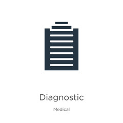 Diagnostic icon vector. Trendy flat diagnostic icon from medical collection isolated on white background. Vector illustration can be used for web and mobile graphic design, logo, eps10