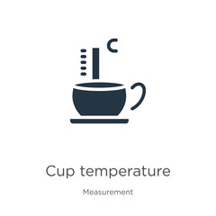 Cup temperature icon vector. Trendy flat cup temperature icon from measurement collection isolated on white background. Vector illustration can be used for web and mobile graphic design, logo, eps10
