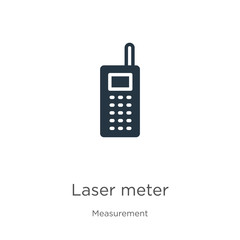 Laser meter icon vector. Trendy flat laser meter icon from measurement collection isolated on white background. Vector illustration can be used for web and mobile graphic design, logo, eps10