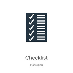 Checklist icon vector. Trendy flat checklist icon from marketing collection isolated on white background. Vector illustration can be used for web and mobile graphic design, logo, eps10