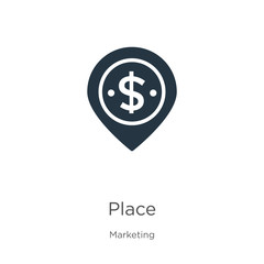 Place icon vector. Trendy flat place icon from marketing collection isolated on white background. Vector illustration can be used for web and mobile graphic design, logo, eps10
