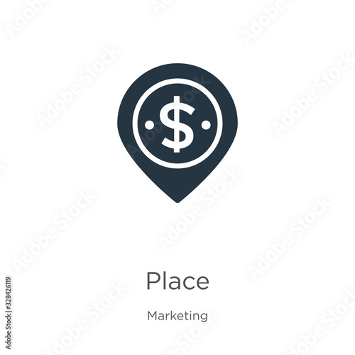Place Icon Vector Trendy Flat Place Icon From Marketing Collection Isolated On White Background Vector Illustration Can Be Used For Web And Mobile Graphic Design Logo Eps10 Wall Mural Premium Art