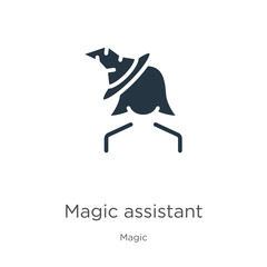 Magic assistant icon vector. Trendy flat magic assistant icon from magic collection isolated on white background. Vector illustration can be used for web and mobile graphic design, logo, eps10