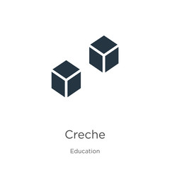 Creche icon vector. Trendy flat creche icon from education collection isolated on white background. Vector illustration can be used for web and mobile graphic design, logo, eps10