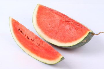 Watermelon slice isolated on white background