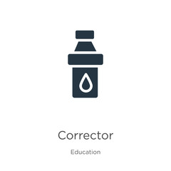 Corrector icon vector. Trendy flat corrector icon from education collection isolated on white background. Vector illustration can be used for web and mobile graphic design, logo, eps10