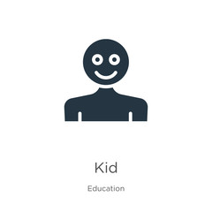Kid icon vector. Trendy flat kid icon from education collection isolated on white background. Vector illustration can be used for web and mobile graphic design, logo, eps10