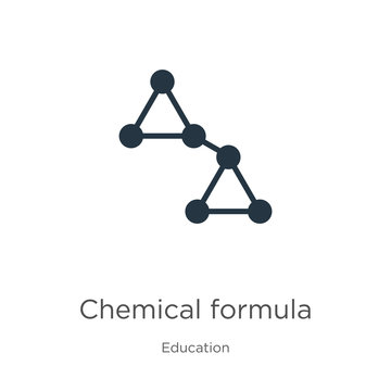 Chemical Formula Icon Vector. Trendy Flat Chemical Formula Icon From Education Collection Isolated On White Background. Vector Illustration Can Be Used For Web And Mobile Graphic Design, Logo, Eps10