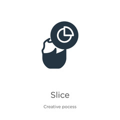Slice icon vector. Trendy flat slice icon from creative pocess collection isolated on white background. Vector illustration can be used for web and mobile graphic design, logo, eps10