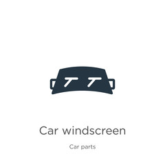 Car windscreen icon vector. Trendy flat car windscreen icon from car parts collection isolated on white background. Vector illustration can be used for web and mobile graphic design, logo, eps10