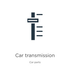 Car transmission icon vector. Trendy flat car transmission icon from car parts collection isolated on white background. Vector illustration can be used for web and mobile graphic design, logo, eps10