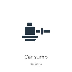 Car sump icon vector. Trendy flat car sump icon from car parts collection isolated on white background. Vector illustration can be used for web and mobile graphic design, logo, eps10
