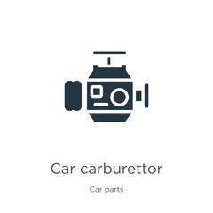 Car carburettor icon vector. Trendy flat car carburettor icon from car parts collection isolated on white background. Vector illustration can be used for web and mobile graphic design, logo, eps10