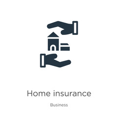 Fototapeta na wymiar Home insurance icon vector. Trendy flat home insurance icon from business collection isolated on white background. Vector illustration can be used for web and mobile graphic design, logo, eps10