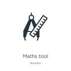 Maths tool icon vector. Trendy flat maths tool icon from business collection isolated on white background. Vector illustration can be used for web and mobile graphic design, logo, eps10