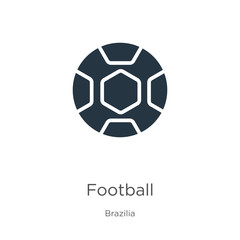 Fototapeta premium Football icon vector. Trendy flat football icon from brazilia collection isolated on white background. Vector illustration can be used for web and mobile graphic design, logo, eps10
