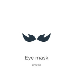 Eye mask icon vector. Trendy flat eye mask icon from brazilia collection isolated on white background. Vector illustration can be used for web and mobile graphic design, logo, eps10
