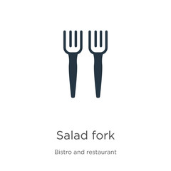 Salad fork icon vector. Trendy flat salad fork icon from bistro and restaurant collection isolated on white background. Vector illustration can be used for web and mobile graphic design, logo, eps10
