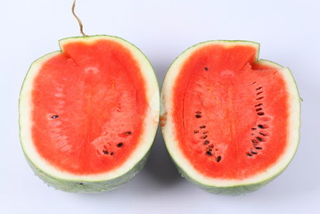 Watermelon slice isolated on white background