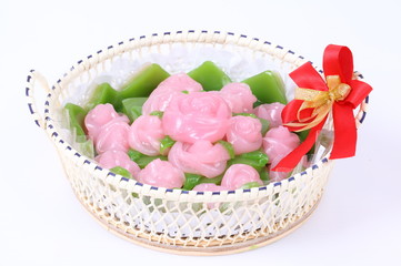 Thai Sweetmeat pudding, very sweet and tasty. It's one of Thai cuisine
