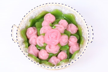 Thai Sweetmeat pudding, very sweet and tasty. It's one of Thai cuisine