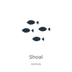 Shoal icon vector. Trendy flat shoal icon from animals collection isolated on white background. Vector illustration can be used for web and mobile graphic design, logo, eps10