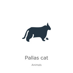 Pallas cat icon vector. Trendy flat pallas cat icon from animals collection isolated on white background. Vector illustration can be used for web and mobile graphic design, logo, eps10