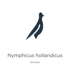 Nymphicus hollandicus icon vector. Trendy flat nymphicus hollandicus icon from animals collection isolated on white background. Vector illustration can be used for web and mobile graphic design, logo,