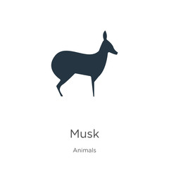 Musk icon vector. Trendy flat musk icon from animals collection isolated on white background. Vector illustration can be used for web and mobile graphic design, logo, eps10