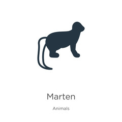 Marten icon vector. Trendy flat marten icon from animals collection isolated on white background. Vector illustration can be used for web and mobile graphic design, logo, eps10
