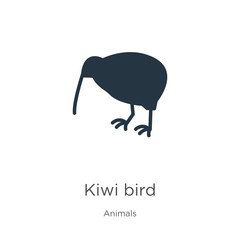 Kiwi bird icon vector. Trendy flat kiwi bird icon from animals collection isolated on white background. Vector illustration can be used for web and mobile graphic design, logo, eps10