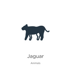 Jaguar icon vector. Trendy flat jaguar icon from animals collection isolated on white background. Vector illustration can be used for web and mobile graphic design, logo, eps10