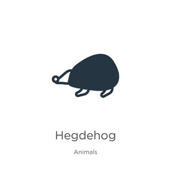 Hegdehog icon vector. Trendy flat hegdehog icon from animals collection isolated on white background. Vector illustration can be used for web and mobile graphic design, logo, eps10