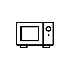 microwave oven thin icon